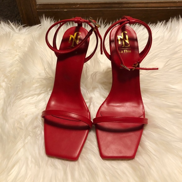 La Fina shoes 👠 Sandal Heels Open Toed. - Picture 1 of 7